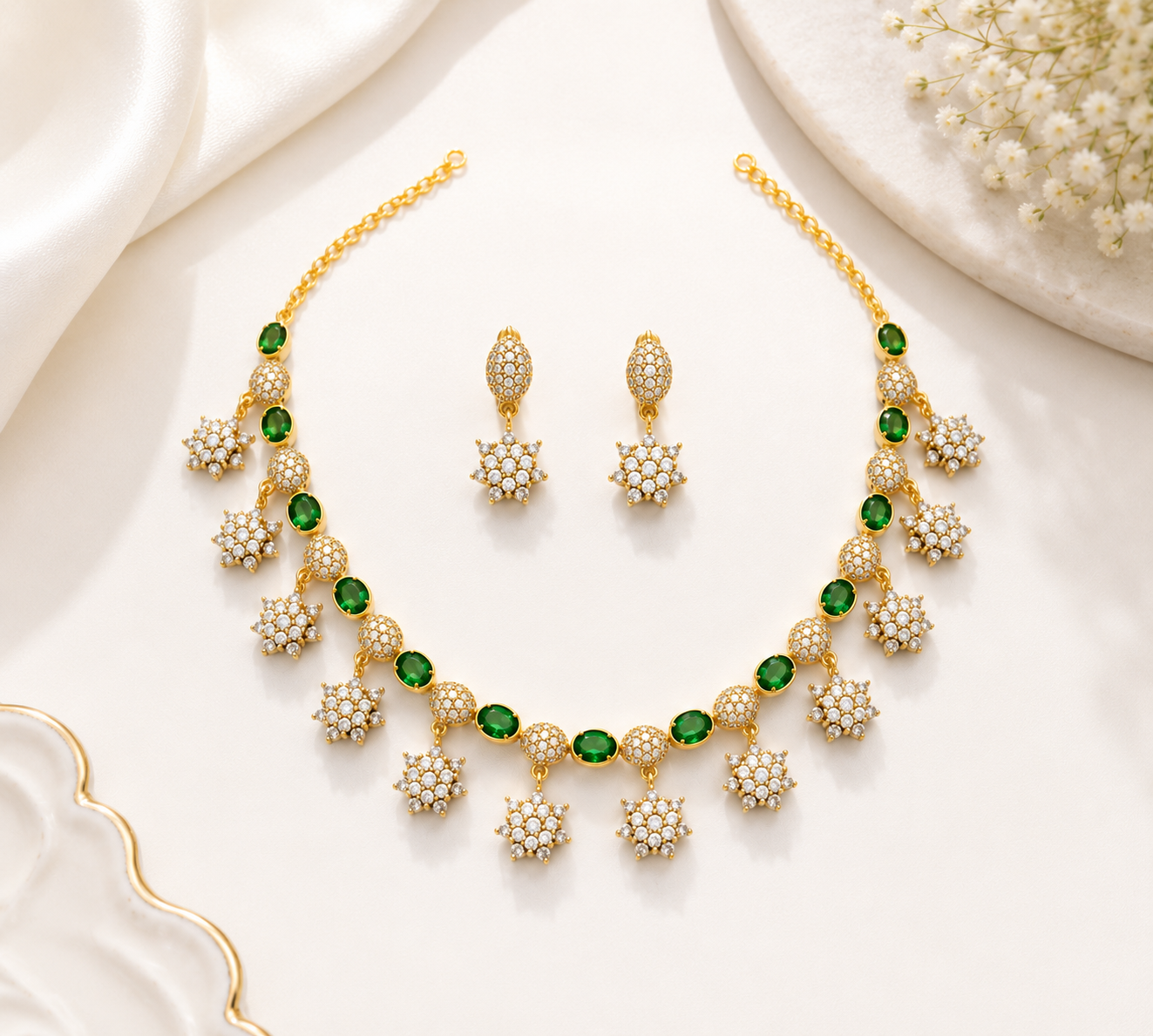 Crown AD Premium Designer Necklace