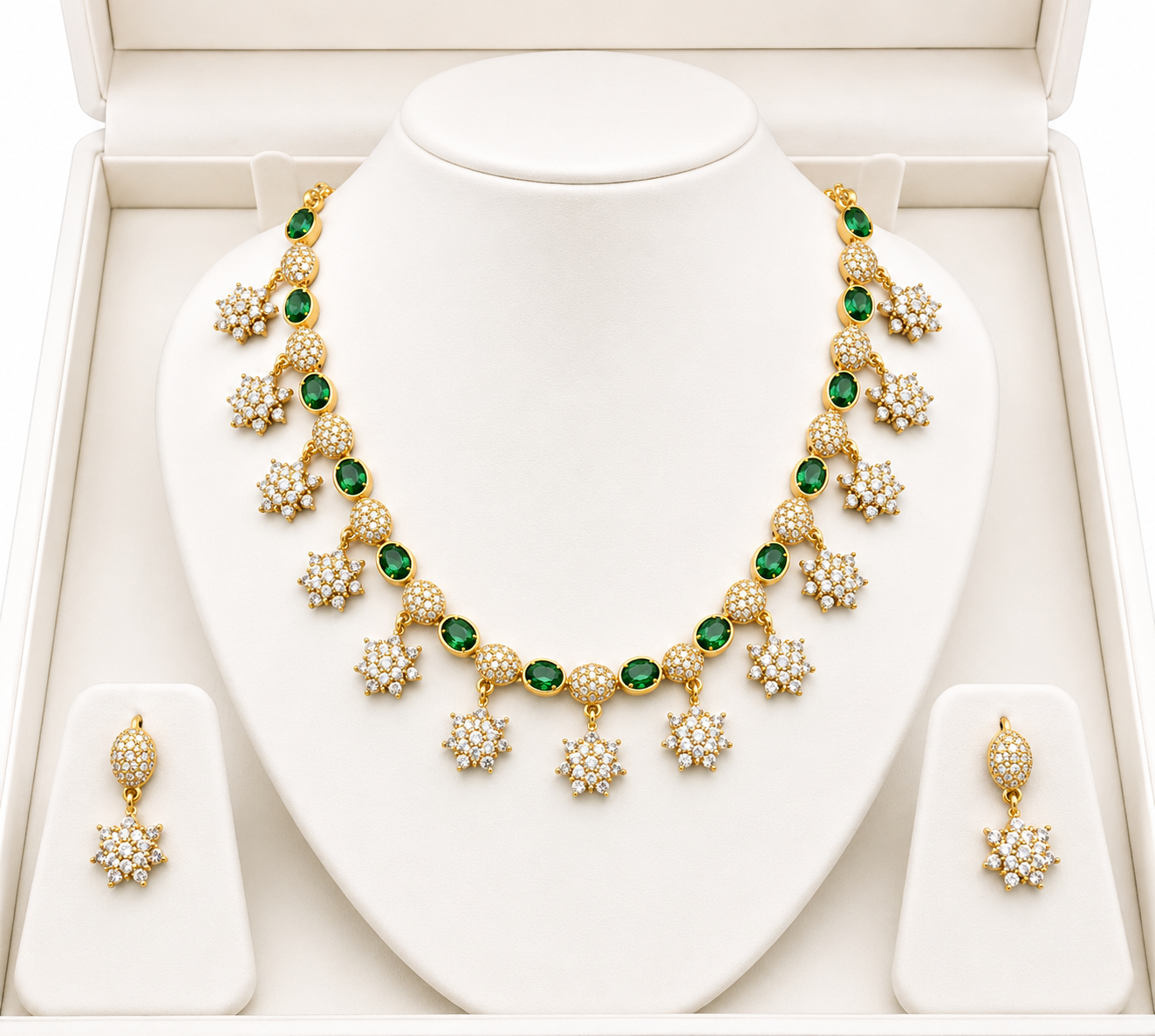 Crown AD Premium Designer Necklace