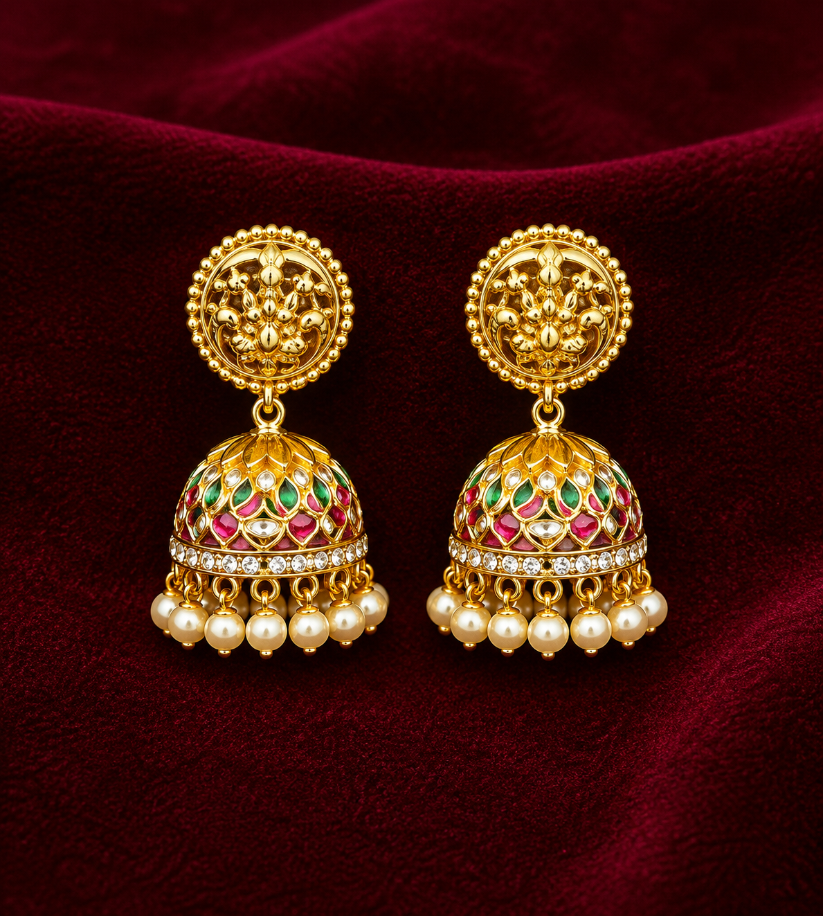 Traditional Temple Pendant Set