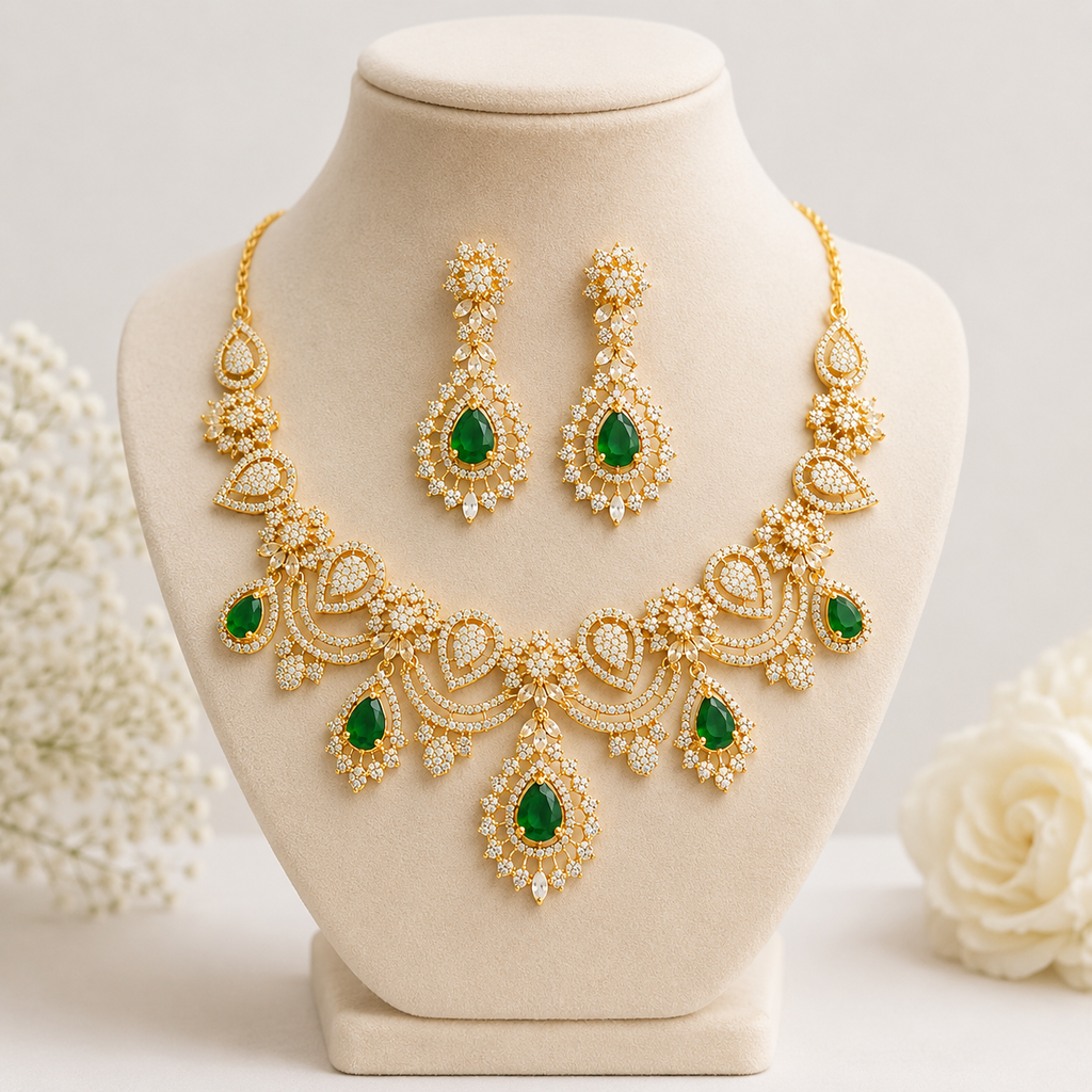 Emerald Bridal Set
