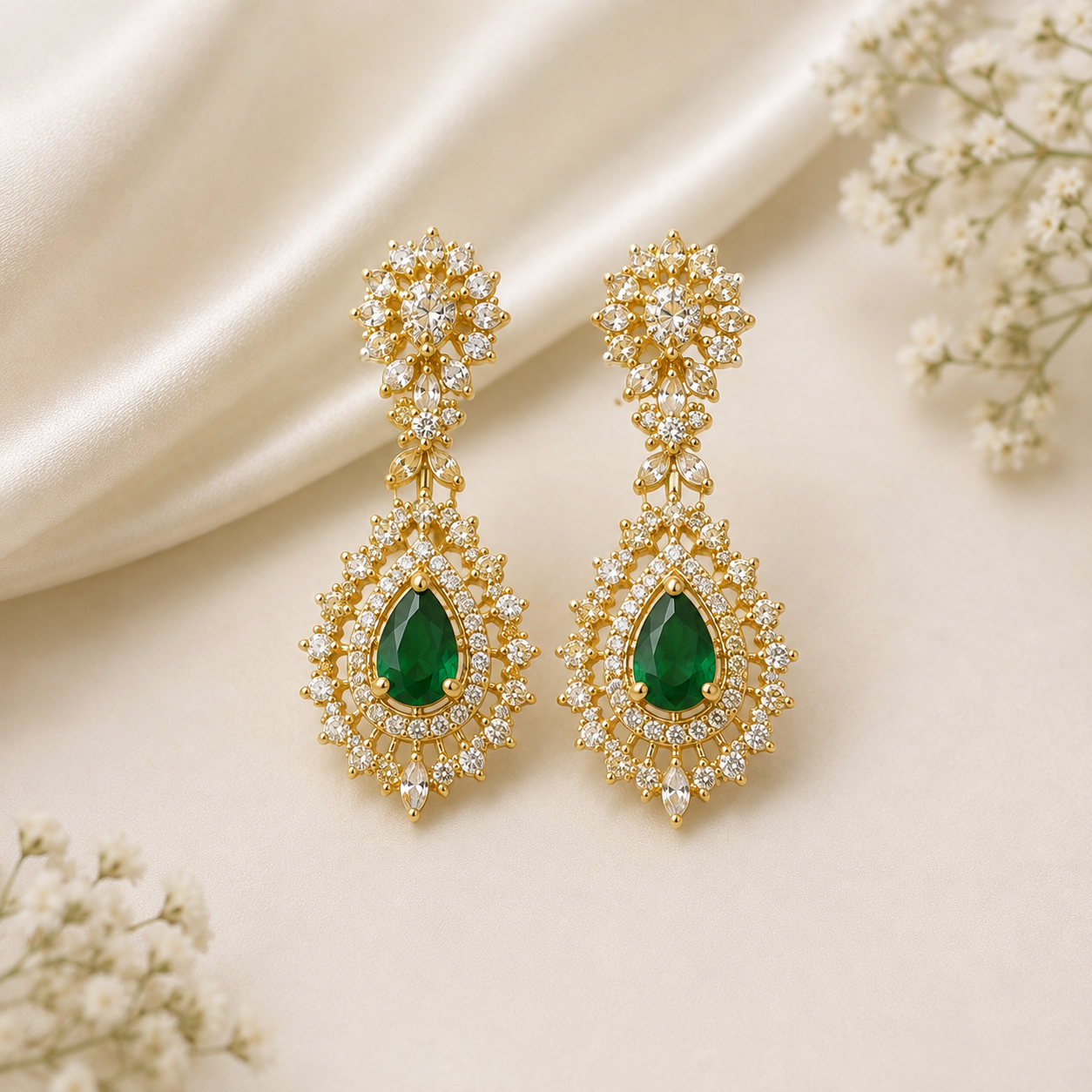 Emerald Bridal Set