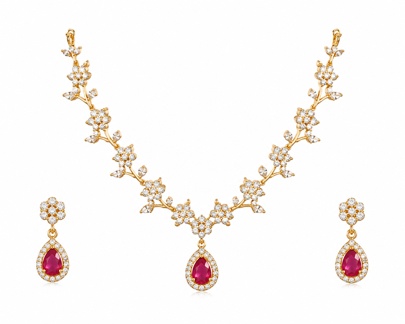 Ruby Floral Charm