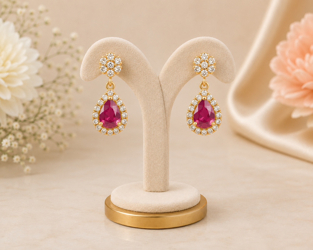 Ruby Floral Charm