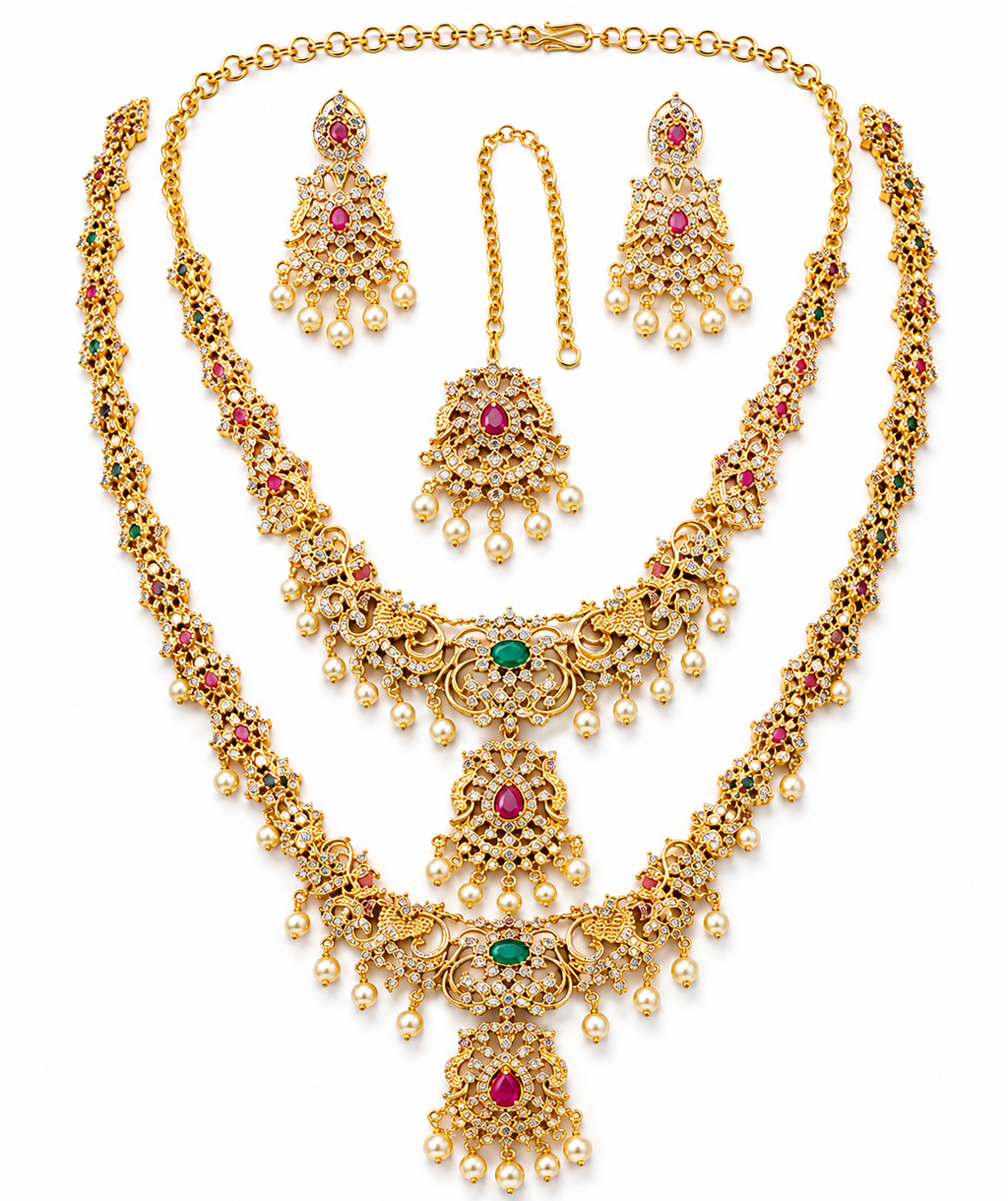 2 Layer Temple Bridal Set