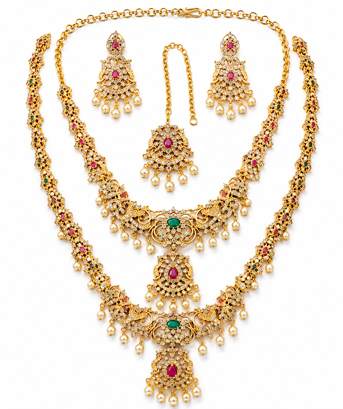 2 Layer Temple Bridal Set