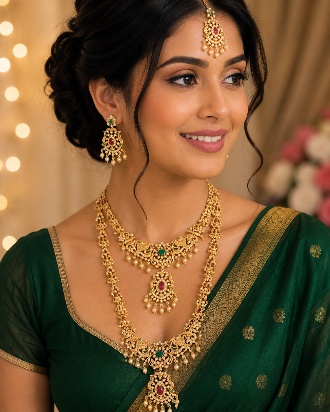 2 Layer Temple Bridal Set