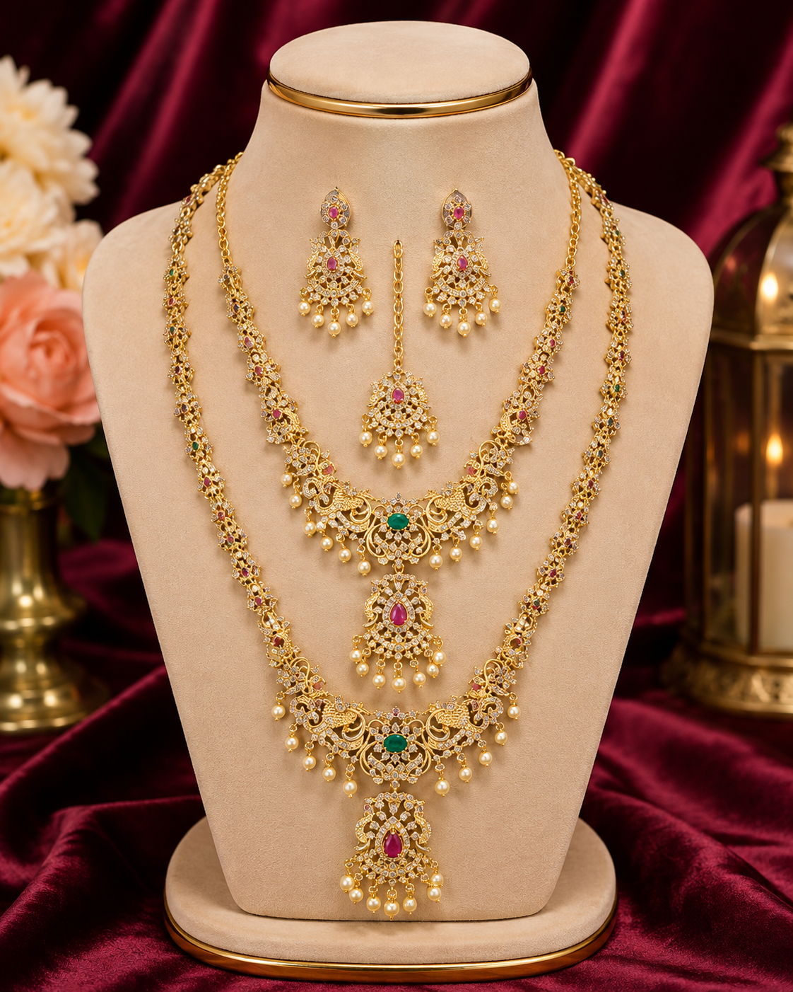 2 Layer Temple Bridal Set