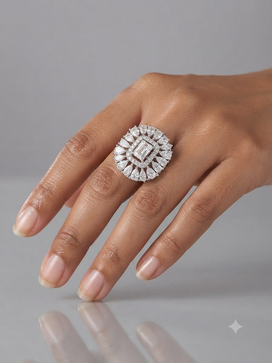 Radiant Crown Ring