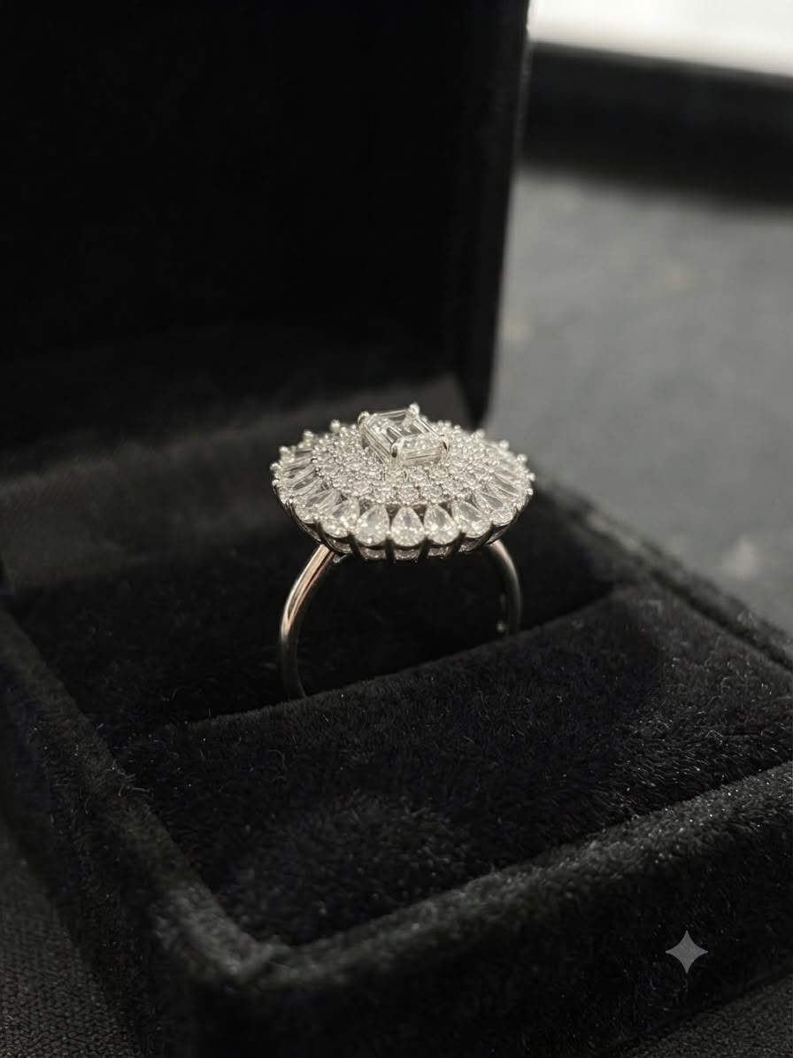 Radiant Crown Ring