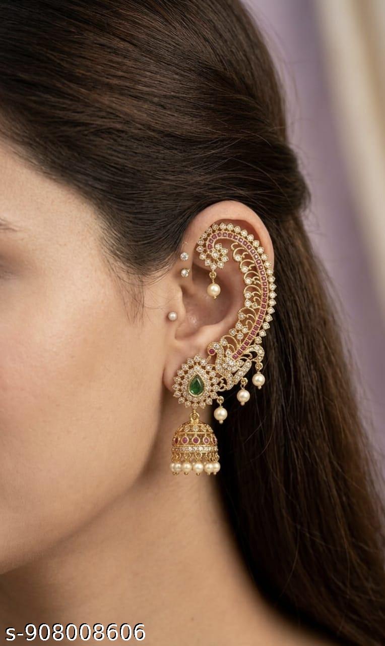 Emerald Jhumka Earrings